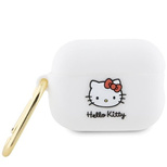 Hello Kitty Silikon 3D Kitty Head Hülle für AirPods Pro 2 (2022/2023) – weiß