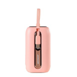 Joyroom mini powerbank 10000mAh Colorful Series 22.5W with 2 built-in USB C and Lightning cables pink (JR-L012)