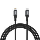 Dudao L3CL USB-C - Lightning 30W Braided Cable 1.2m - Black