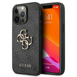 Guess GUHCP13L4GMGGR iPhone 13 Pro / 13 6.1&quot; grey/grey hardcase 4G Big Metal Logo