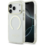 Guess Metal Outline MagSafe Hülle für iPhone 17 Pro - Gold