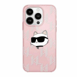 Karl Lagerfeld IML Choupette Head &amp; Monogram case for iPhone 11 / Xr - pink