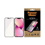 PanzerGlass E2E Microfracture antibacterial glass with blue light filter for iPhone 13 mini - with black frame