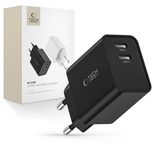 Tech-Protect C35W Netzladegerät 2x USB-C PD 35W - Schwarz