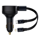 Baseus Enjoyment 2in1 car charger 30W black (CGTX000001)