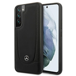 Mercedes Leder Urban Line Hülle für Samsung Galaxy S22+ - Schwarz