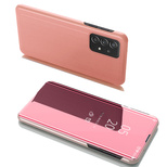 Clear View Case Flip Cover for Samsung Galaxy A53 5G pink