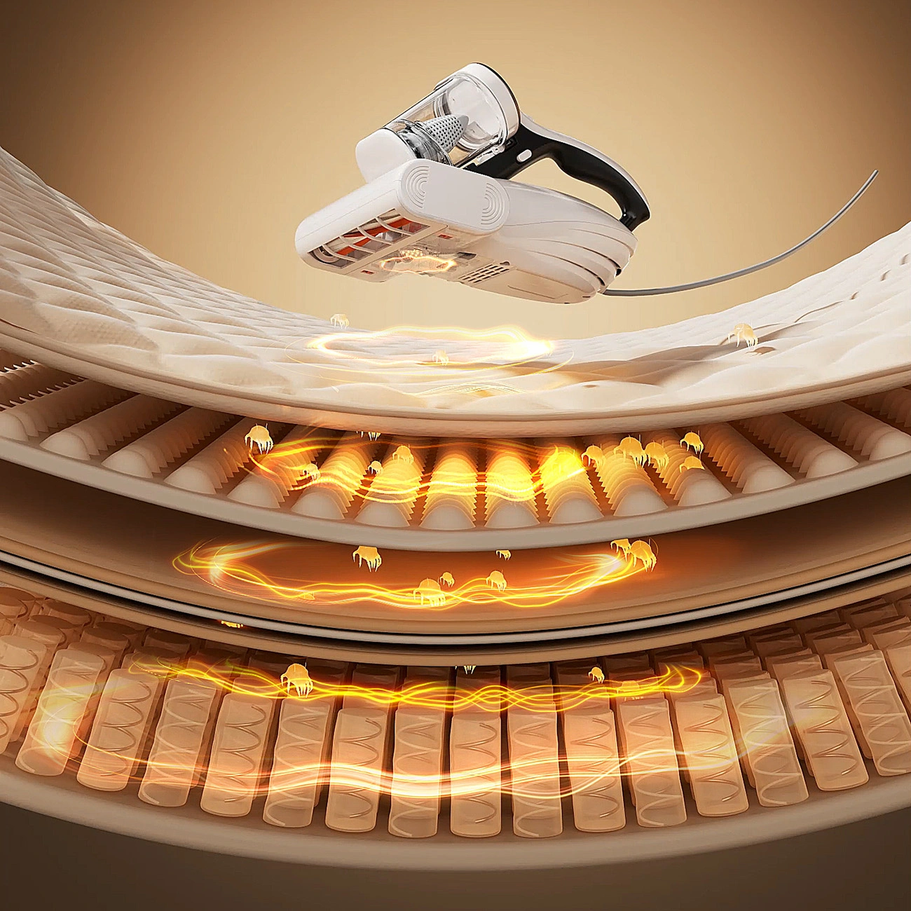 Odkurzacz UWANT ma częstotliwość 36 000 uderzeń na minutę