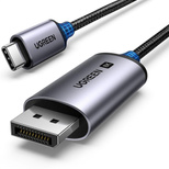 Ugreen CM556 cable with USB-C and DisplayPort 8K connectors, 3 m long - gray