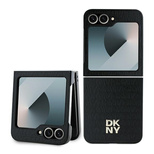 DKNY Repeat Pattern Stack Logo Case for Samsung Galaxy Z Flip6 - Black