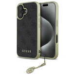 Guess 4G Charms Collection case for iPhone 16 Plus - black