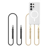 Etui Tech-Protect FlexAir Chain MagSafe na Samsung Galaxy S25 Ultra - czarne-beżowe