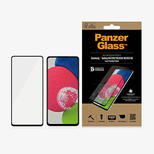 PanzerGlass E2E Microfracture antibakterielles Glas für Samsung Galaxy A52 / A52 5G / A53 5G – mit schwarzem Rahmen