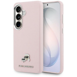 Karl Lagerfeld Saffiano KC Metal Logo MagSafe Case for Samsung Galaxy S26+ - Pink