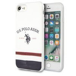 US Polo USHCI8PCSTRB iPhone 7/8/SE 2020 / SE 2022 biały/white Tricolor Pattern Collection