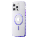 Kingxbar PQY Ice Crystal Series magnetic case for iPhone 14 MagSafe purple