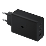 Samsung ładowarka sieciowa 2x USB Typ C / USB PPS, Power Delivery PD 65W, QC 3.0, AFC, FCP czarny (EP-T6530NBEGEU)