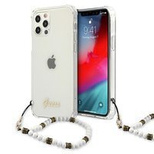 Etui Guess White Pearl na iPhone 12 Pro Max - przezroczyste