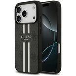 Guess 4G Printed Stripes MagSafe case for iPhone 17 Pro - black