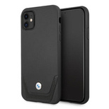 BMW Perforierte Lederhülle für iPhone 11 / Xr – Schwarz