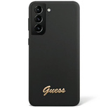 Guess GUHCS23MSLSMK S23+ S916 schwarz/schwarz Hardcase Silikon Vintage Gold Logo