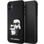 Karl Lagerfeld KLHCN61SANKCPK iPhone 11 / Xr 6.1" hardcase black/black Saffiano Karl & Choupette