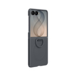 Samsung Silikon-Magnethülle mit Ring für Samsung Galaxy Z Flip 8 mit MagSafe-kompatiblem Ring – Schwarz