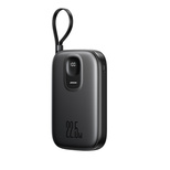 Joyroom JR-PBF17 22,5 W 10000 mAh Powerbank mit integriertem USB-C-Kabel + 0,25 cm USB-C-Kabel - Schwarz