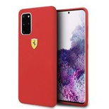 Etui Ferrari Silicone na Samsung Galaxy S20+ - czerwone