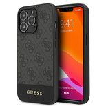 Guess GUHCP13LG4GLGR iPhone 13 Pro / 13 6.1&quot; grey/grey hardcase 4G Stripe Collection