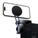 Uchwyt magnetyczny Baseus MaxView montowany na wyświetlaczu samochodowym - szary