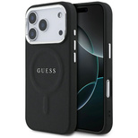 Etui Guess Classic Logo MagSafe na iPhone 17 Pro - czarne