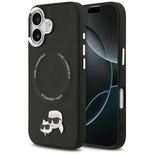 Karl Lagerfeld Karl &amp; Choupette Pins MagSafe Case for iPhone 17 - Black