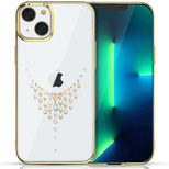 Kingxbar Sky Series Luxury Case mit Swarovski-Kristallen für iPhone 13 Pro Gold (Tau)