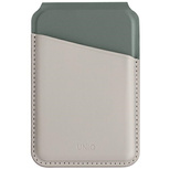 Uniq Lyden DS magnetic RFID wallet with phone stand - beige and green