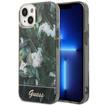 Etui Guess Jungle Collection na iPhone 14 - zielone