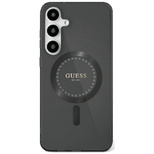 Guess Rhinestones Printed Classic Logo MagSafe Samsung Galaxy S25 Ultra case black