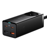 Stacja ładująca Baseus GaN3 Pro 65W EU + 2 x USB-C + 2 x USB-A z kablem Baseus Xiaobai USB-C 100W 1m - czarna