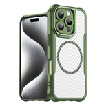 Leading Series MagSafe Silicone Case for iPhone 16 Pro - Green