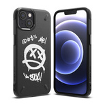 Ringke Onyx Design Durable Case Cover für iPhone 13 mini Schwarz (Graffiti) (OD541E233)