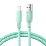 Joyroom Multi-Color Series S-A34 USB-A/USB-C-Kabel 100 W 1 m – grün