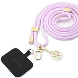 Pasek do telefonu Guess CBDY Cord - liliowy