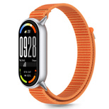 Tech-Protect Nylon Pro Strap für Xiaomi Smart Band 8 / 9 / 10 / NFC - Orange-Grau