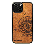 Holzhülle für iPhone 13 Mini Bewood Traveler Merbau