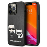 Karl Lagerfeld KLHCP13LPCUSKCBK iPhone 13 Pro / 13 6,1" czarny/black hardcase Ikonik Karl & Choupette