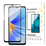 Wozinsky Full Glue Tempered Glass Tempered Glass For Oppo A17 9H Full Screen Cover With Black Frame