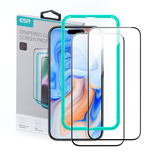 Szkło hartowane ESR Tempered Glass na iPhone 15 - czarne 2 szt.