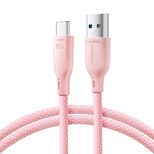 Joyroom Multi-Color Series S-A34 USB-A/USB-C-Kabel 100 W 1 m – Rosa