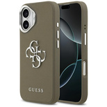 Etui Guess Grained Big 4G Classic Logo na iPhone 17 - brązowe