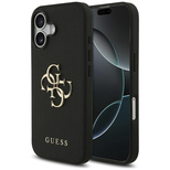 Etui Guess Grained Big 4G & Classic Logo na iPhone 17 - czarne